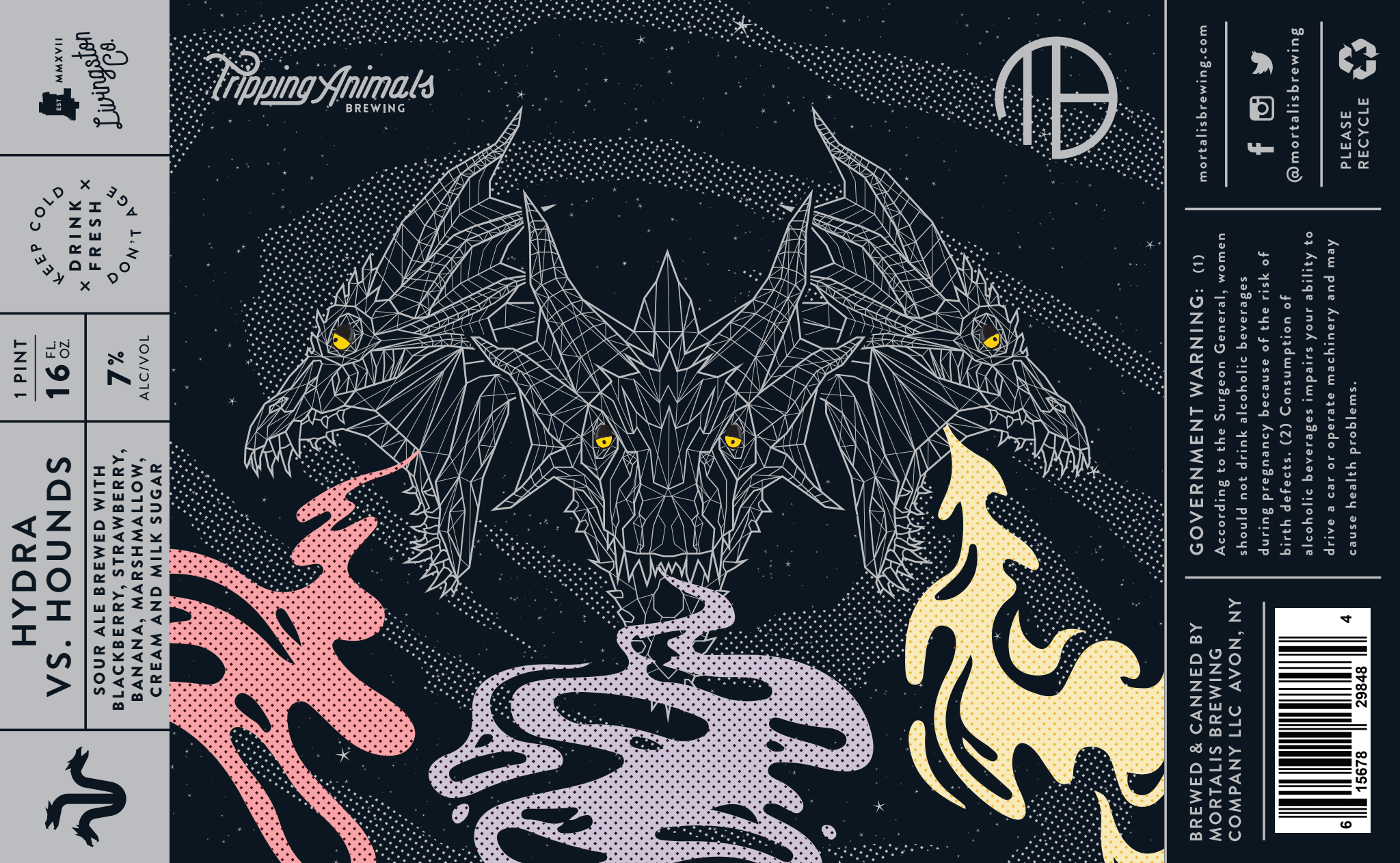 Hydra Vs. Hounds Label
