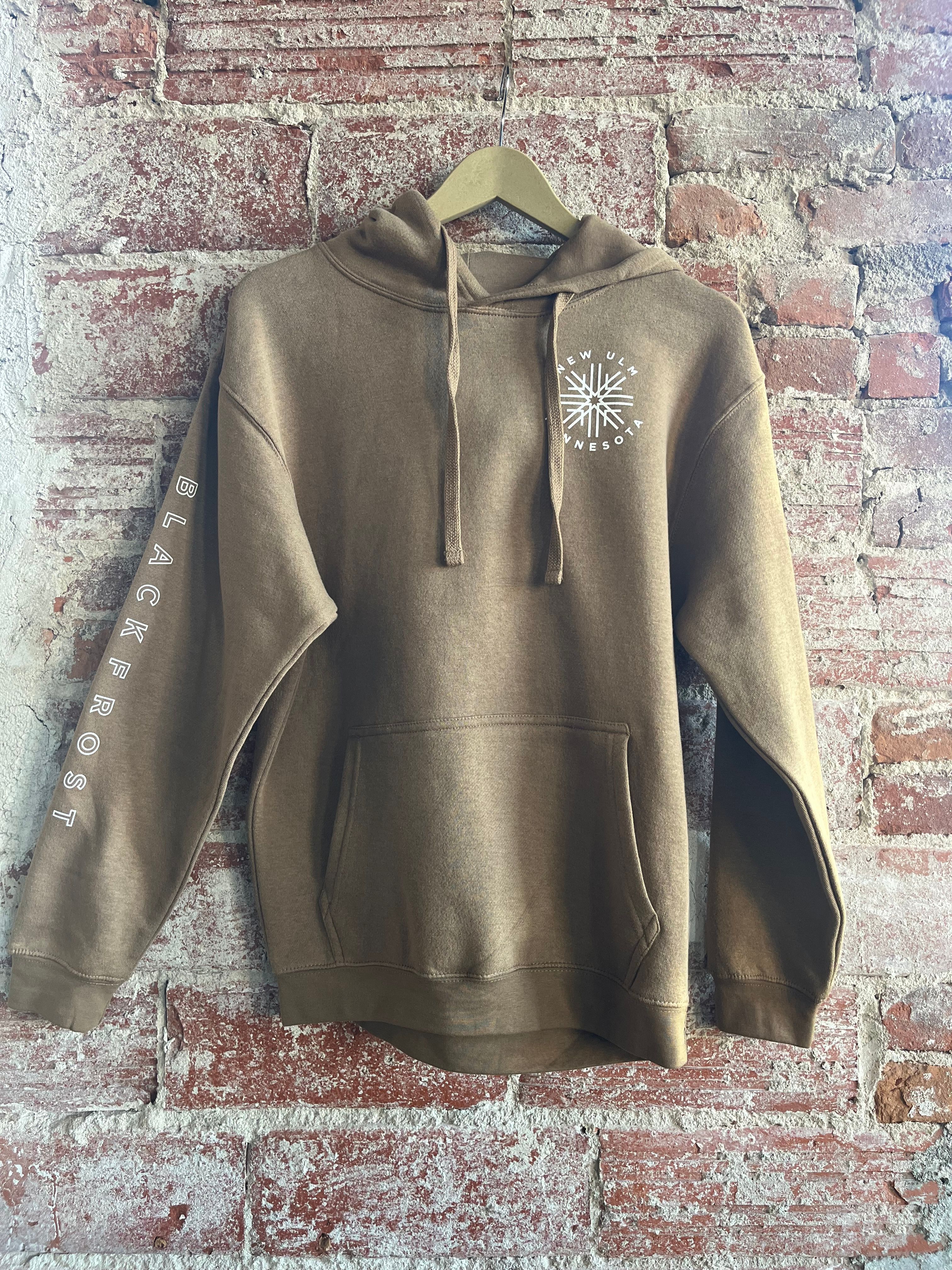 Hooded Snowflake Sweatshirt- Coyote Brown
