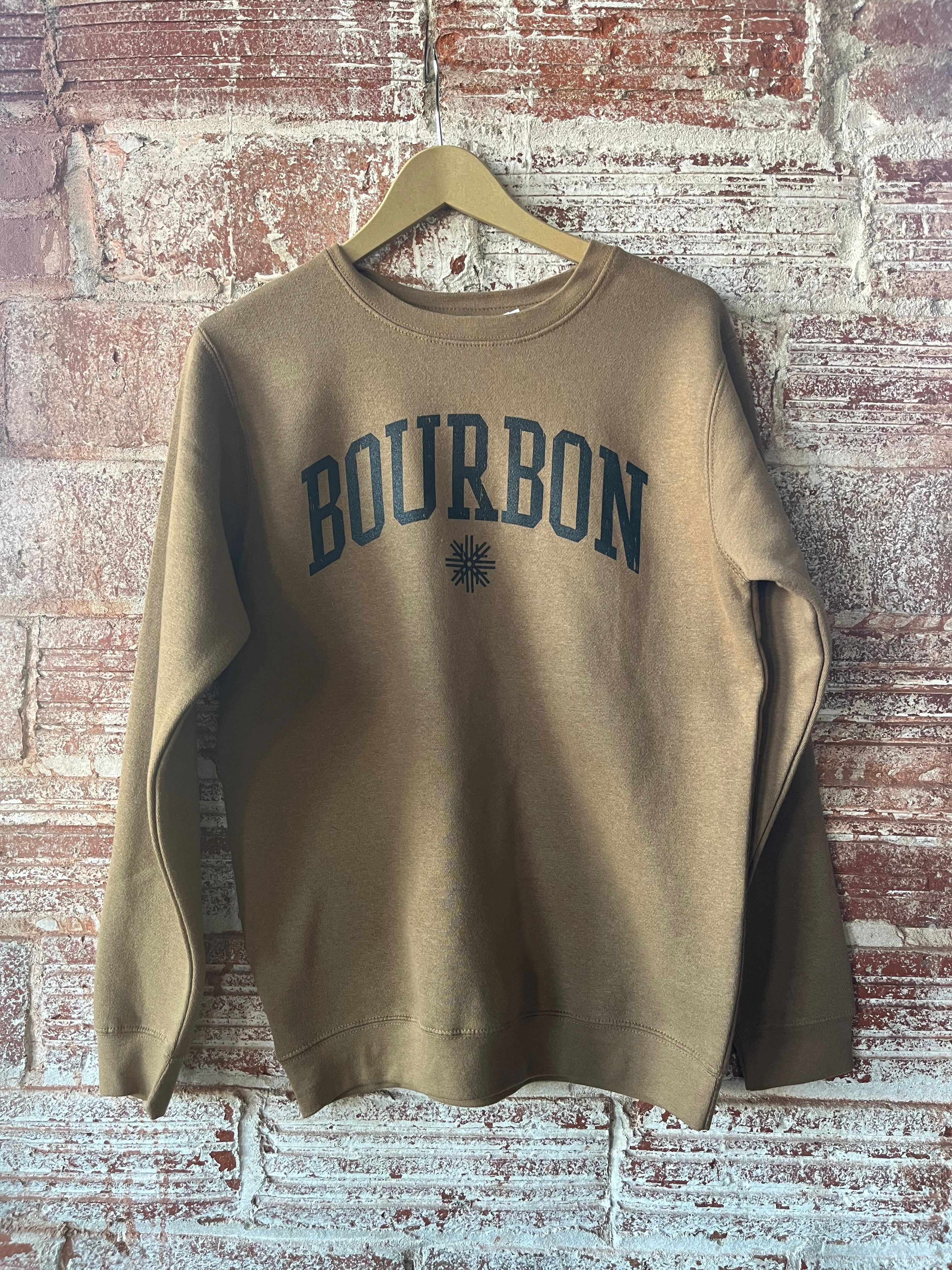 Bourbon Crew Sweatshirt- Brown