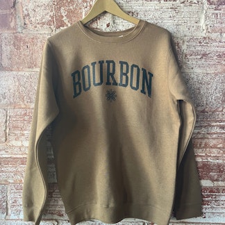 Bourbon Crew Sweatshirt- Brown