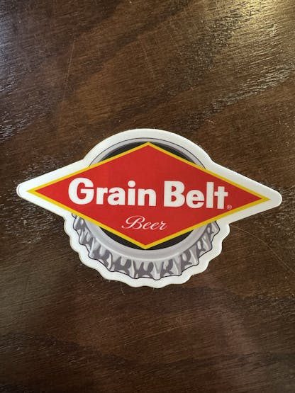 Grain Belt Bottlecap Sticker