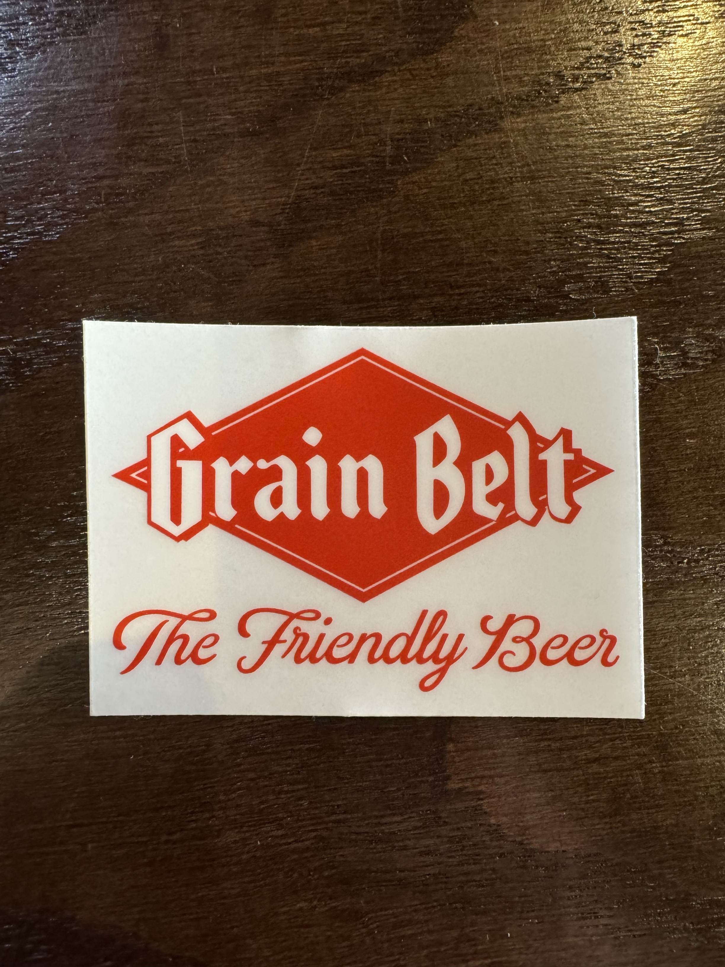 Grain Belt Friendly Beer Sticker