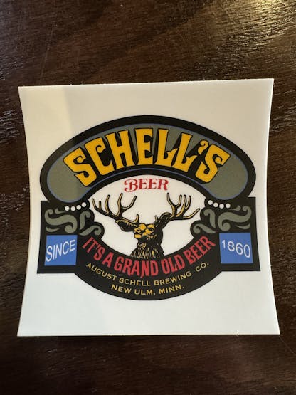 Grand Old Beer 3" x 3" sticker
