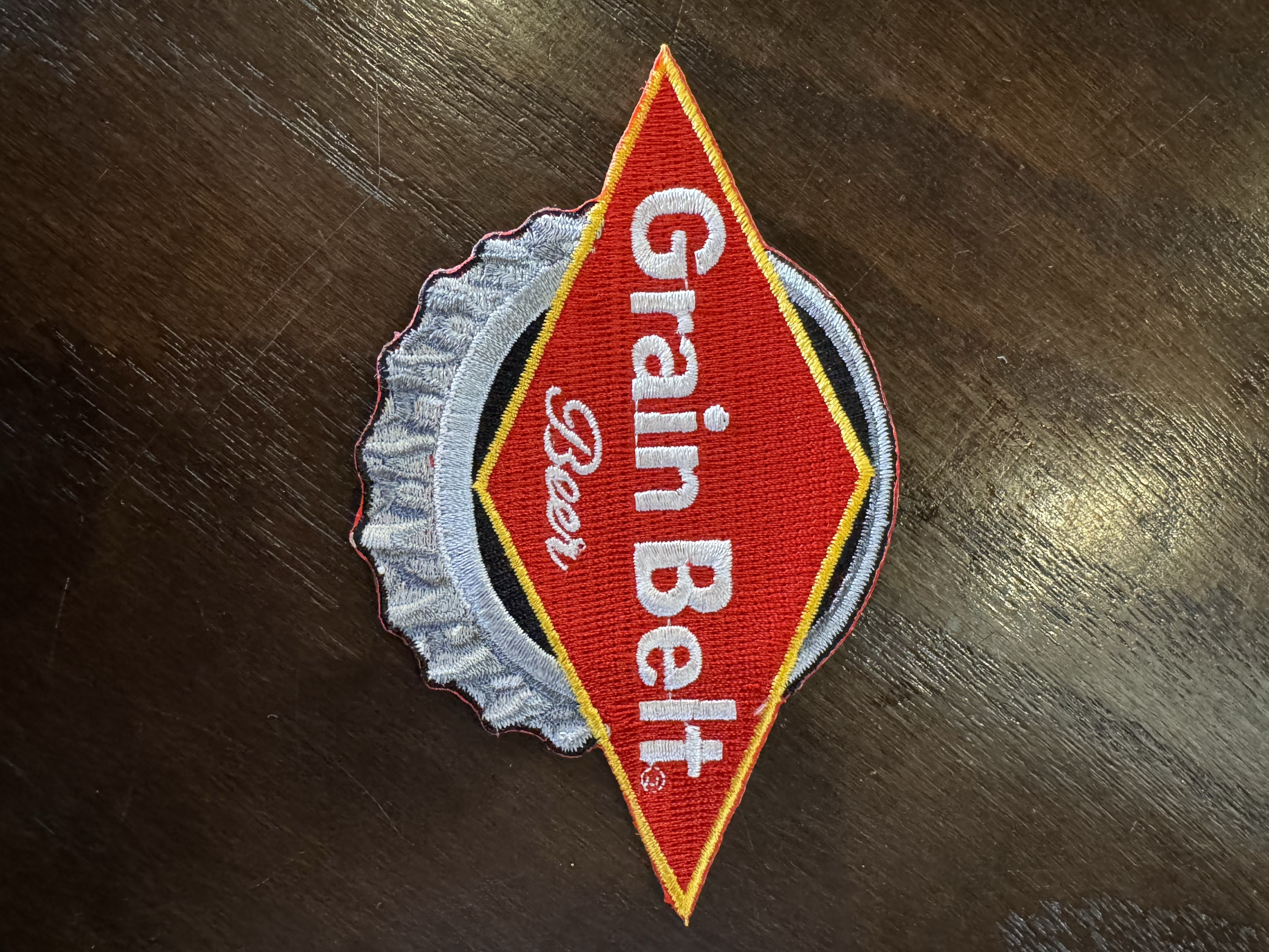 Grain Belt bottlecap patch.