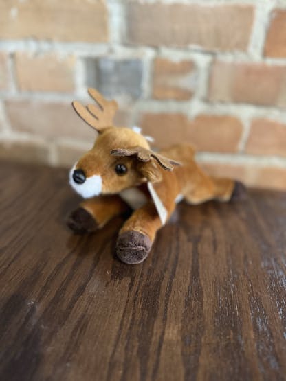 Deer stuffed animal.