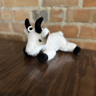 Goat stuffed animal.