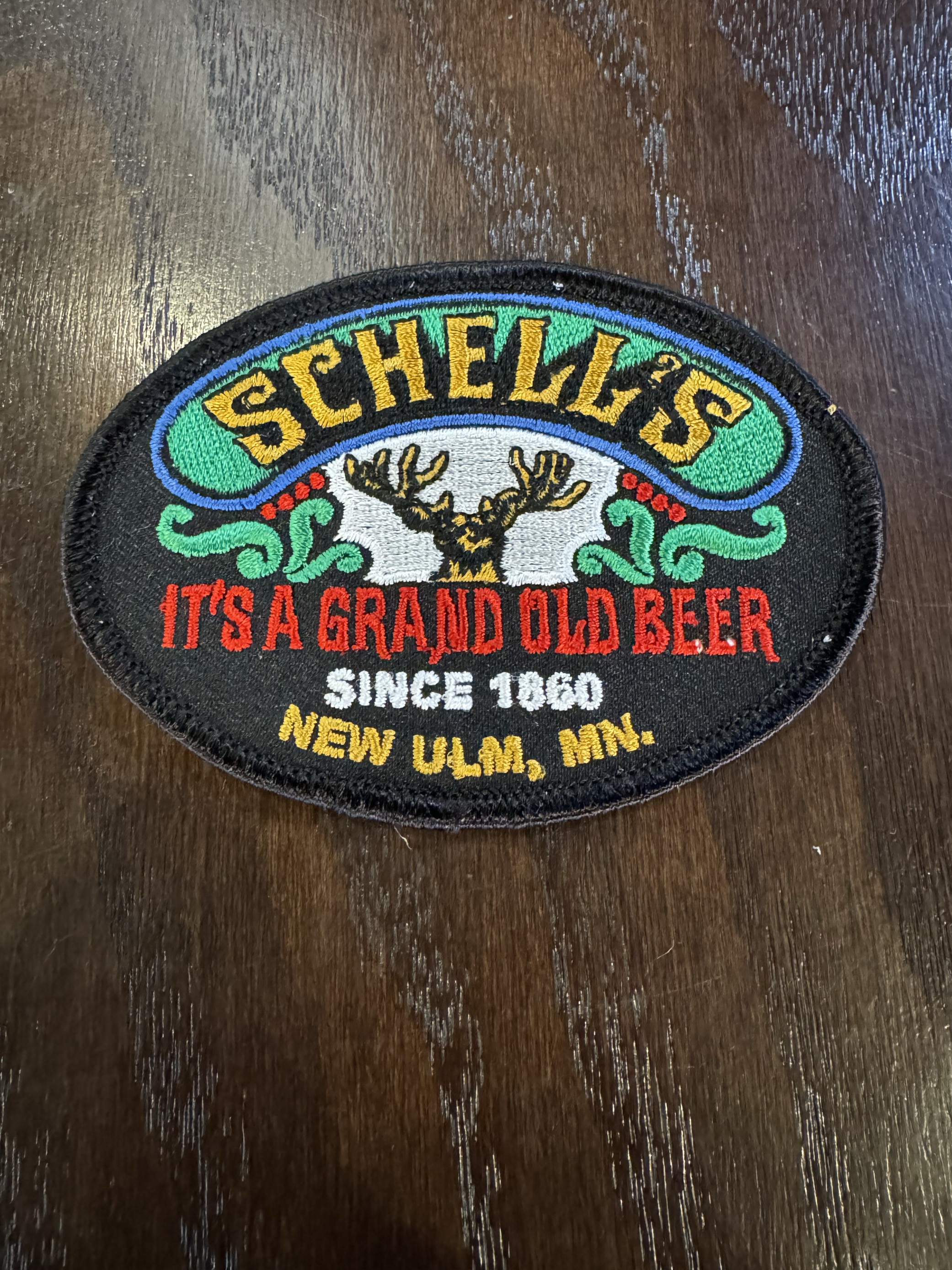 Schell's grand old beer oval patch.