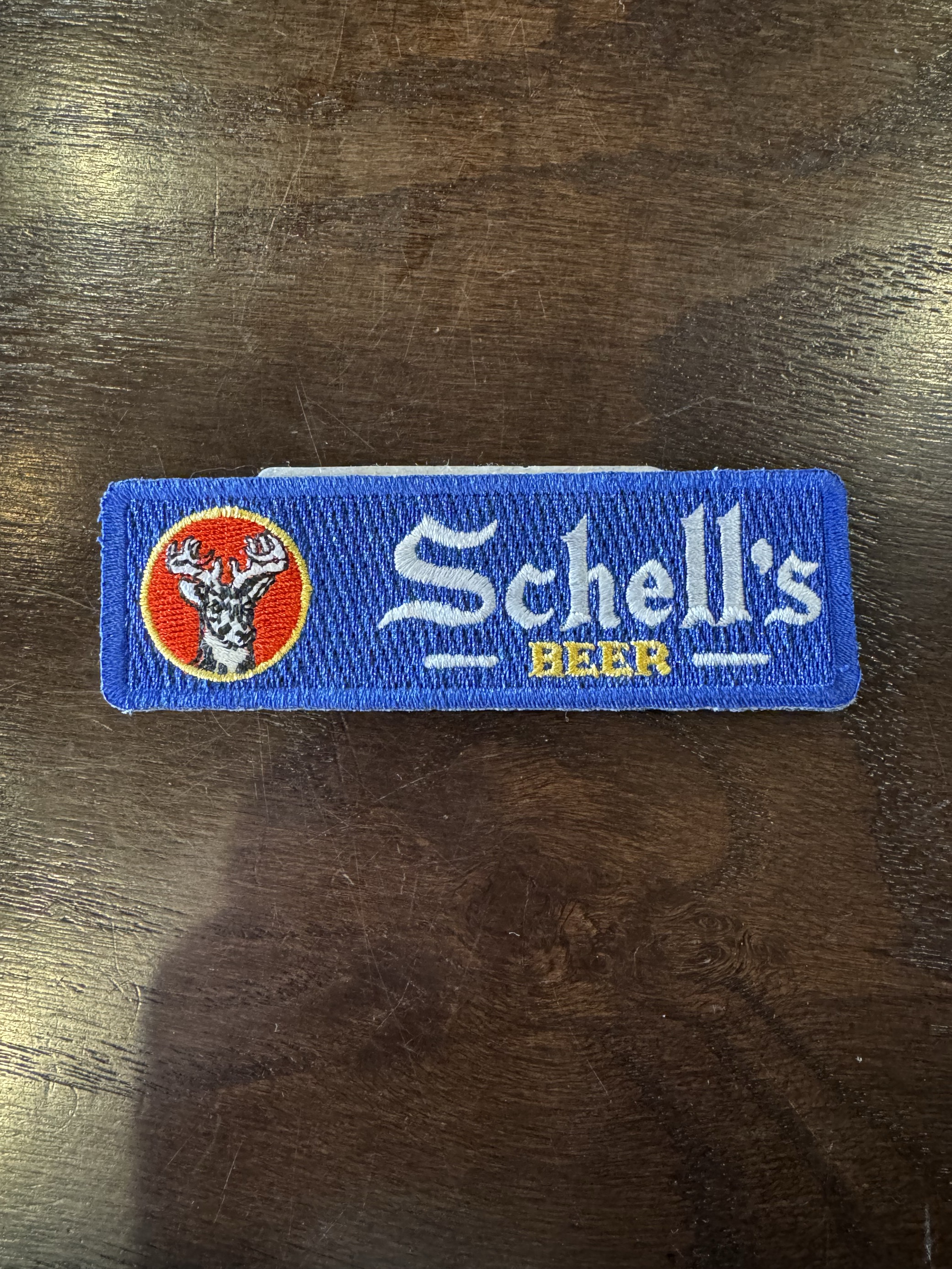 Schell's Blue Pocket Patch.