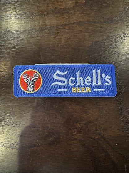 Schell's Blue Pocket Patch.