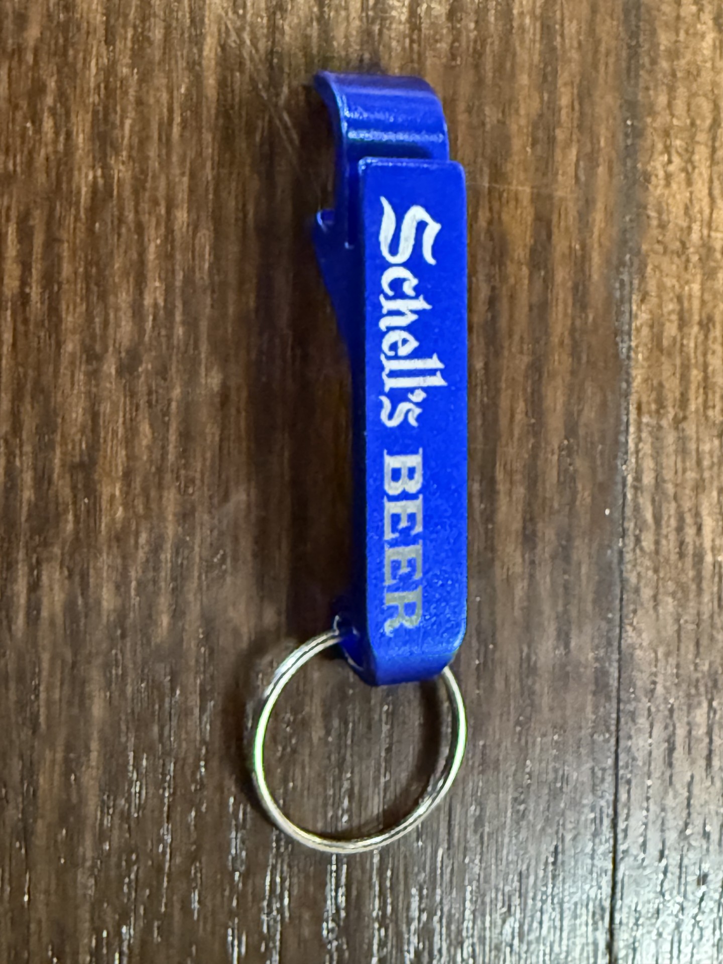 Schell's Blue Bottle Opener Keychain