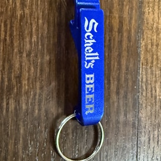 Schell's Blue Bottle Opener Keychain