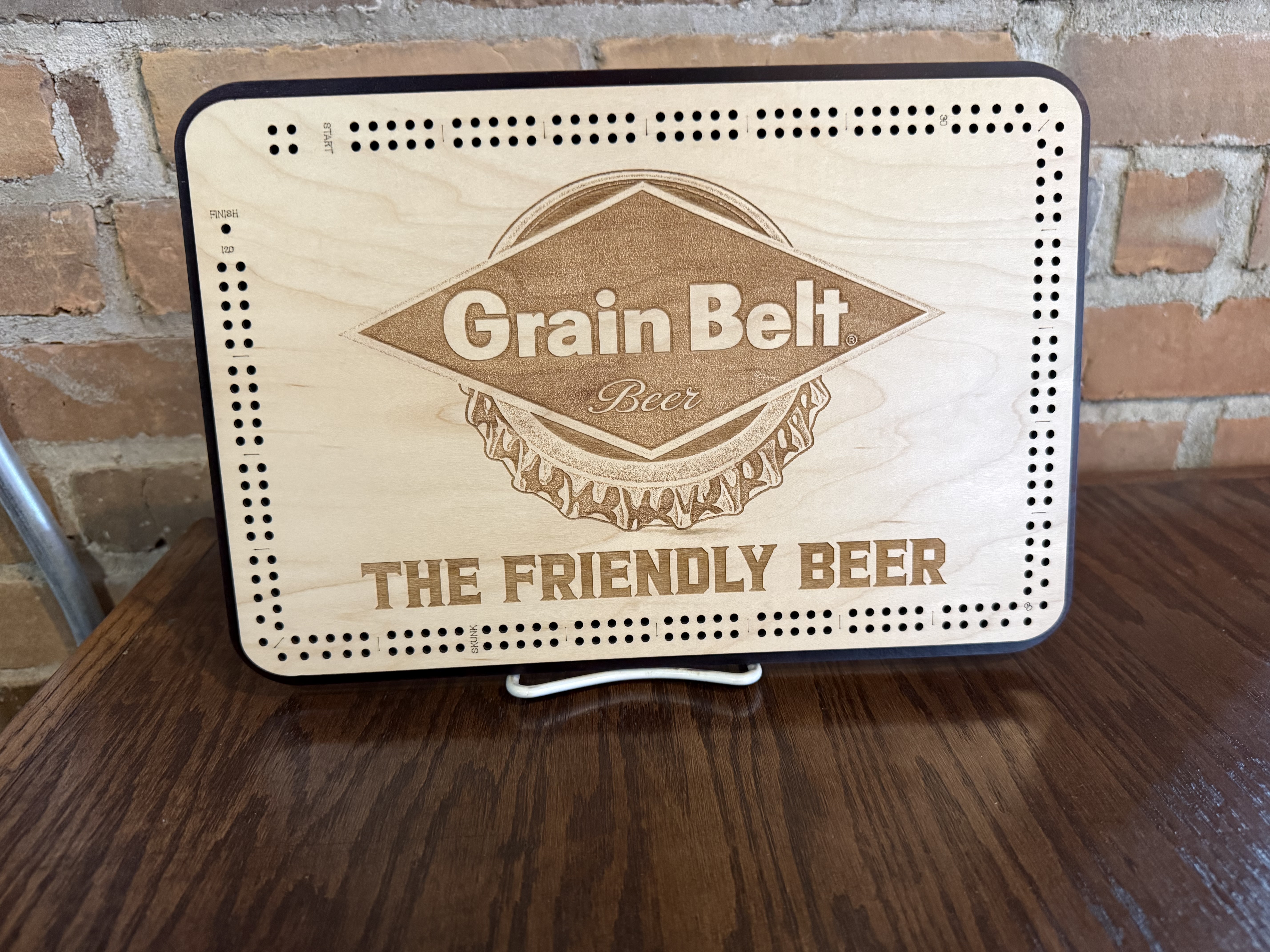 Grain Belt Cribbage Board