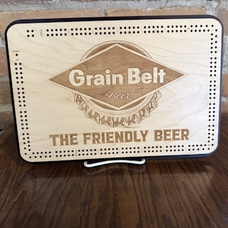 Grain Belt Cribbage Board
