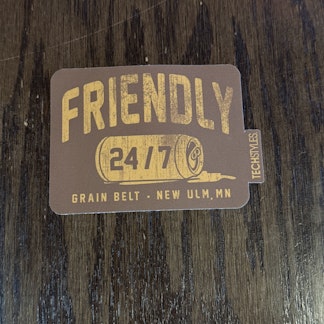 Grain Belt 24/7 Friendly Sticker