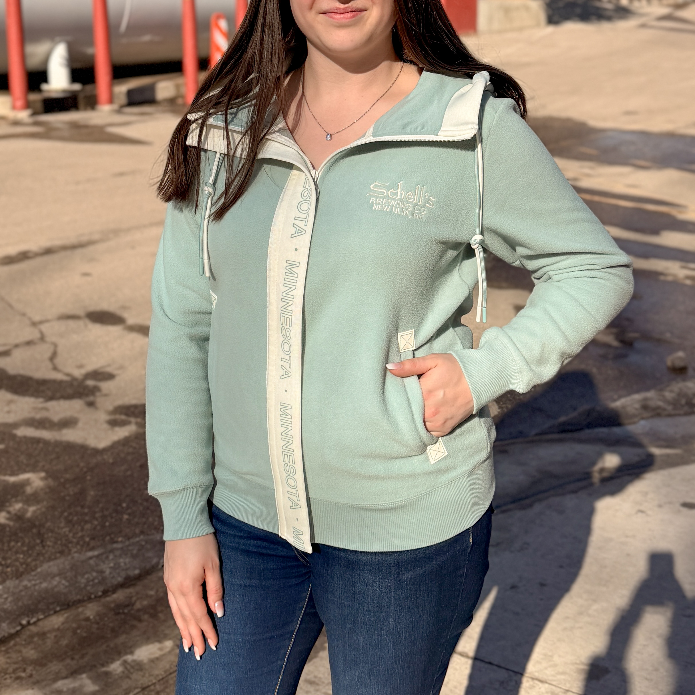 Schell's Sage Full Zip Hood