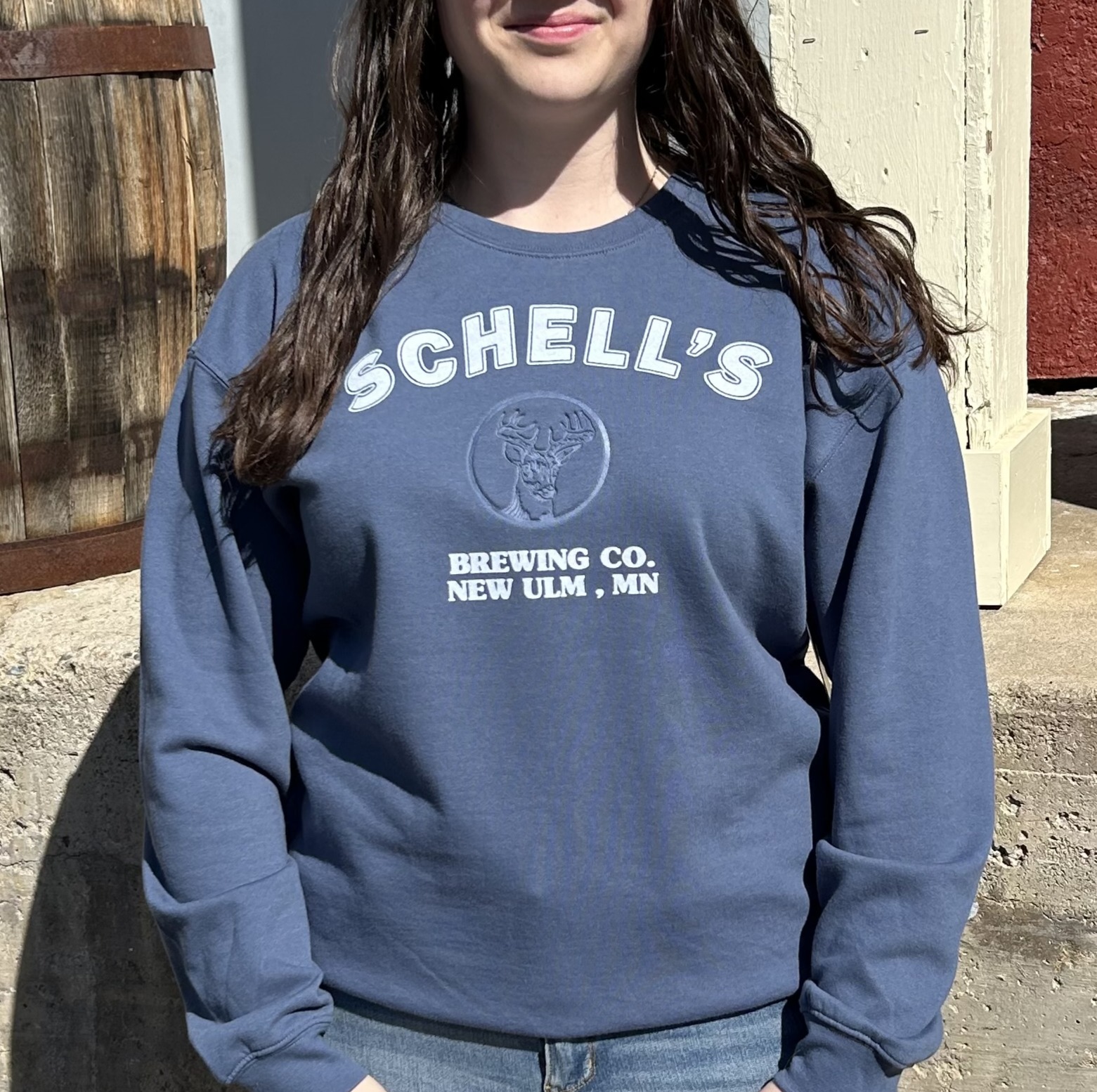 Schell's Denim Blue Crewneck