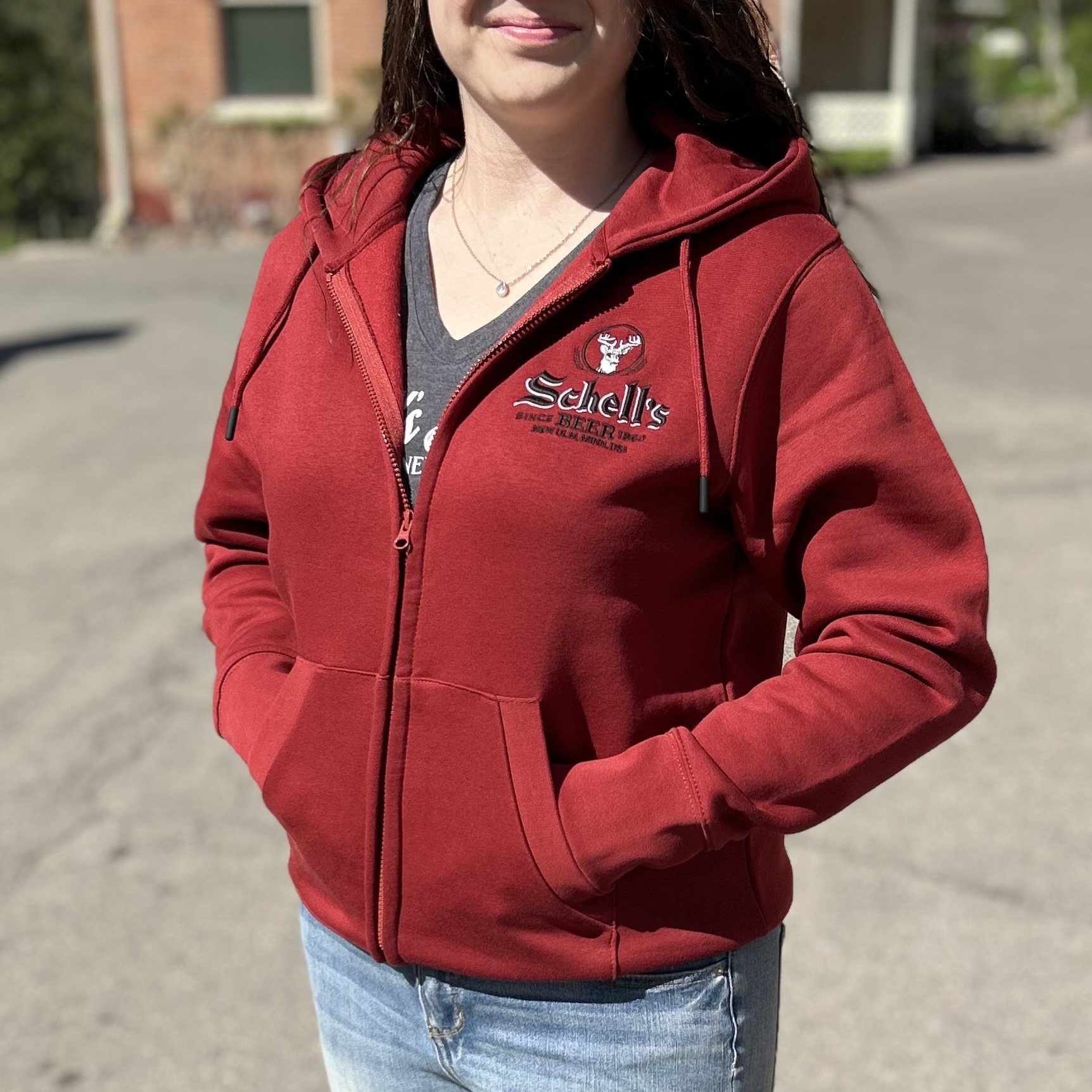 Schell's Red Full Zip