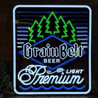 Grain Belt Premium Light Dominator LED Sign
