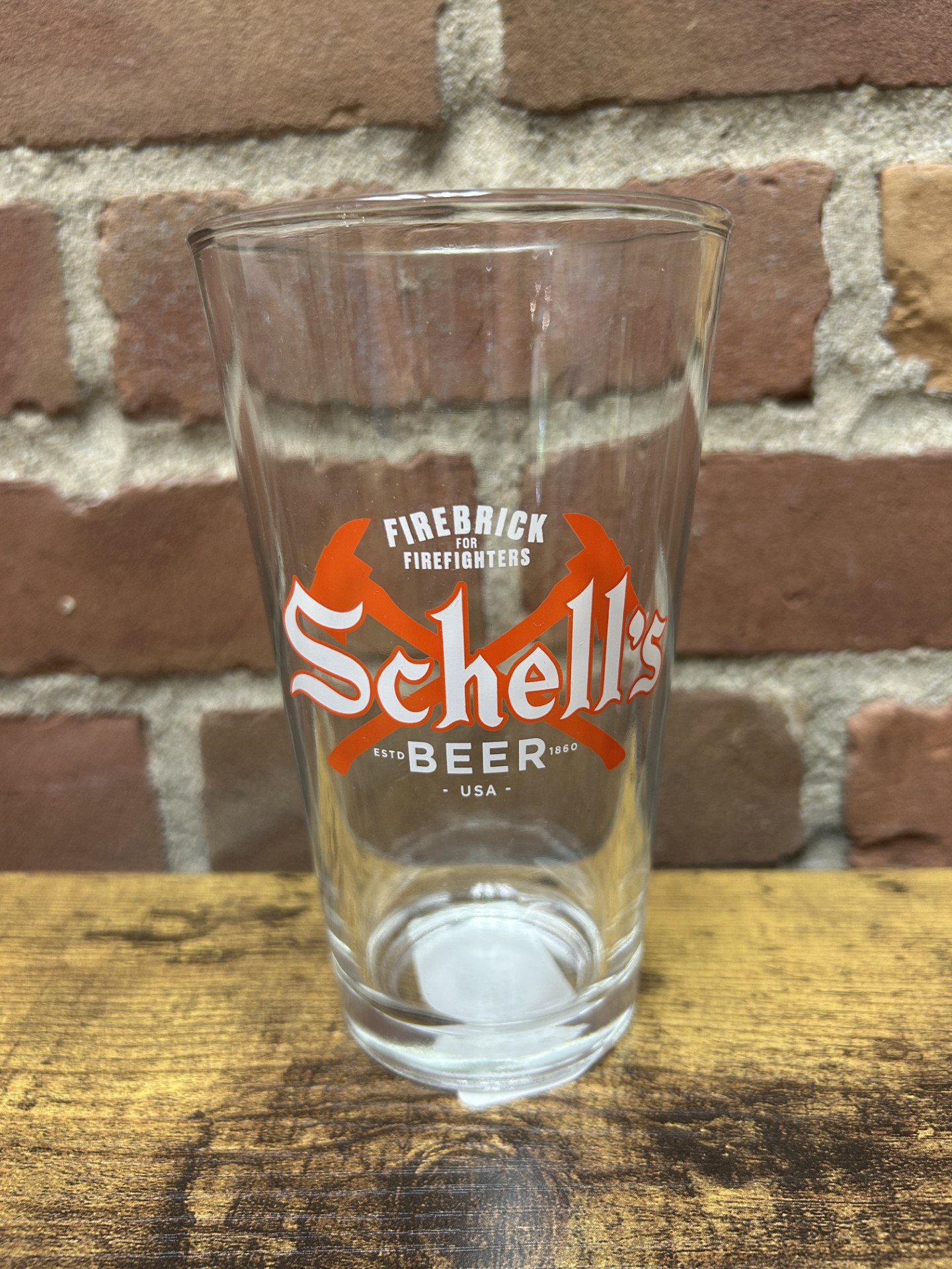 Schell's Firebrick for Firefighters Pint Glass