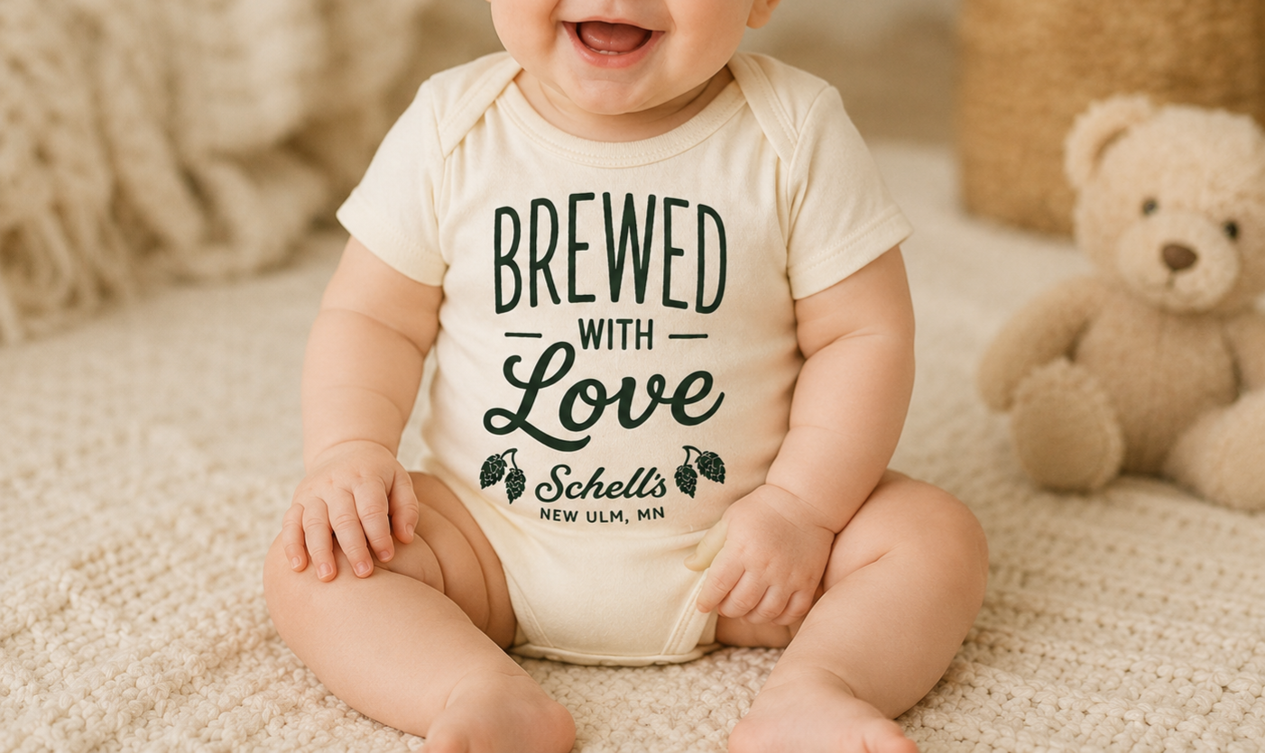 Schell's Brewed With Love Onesie