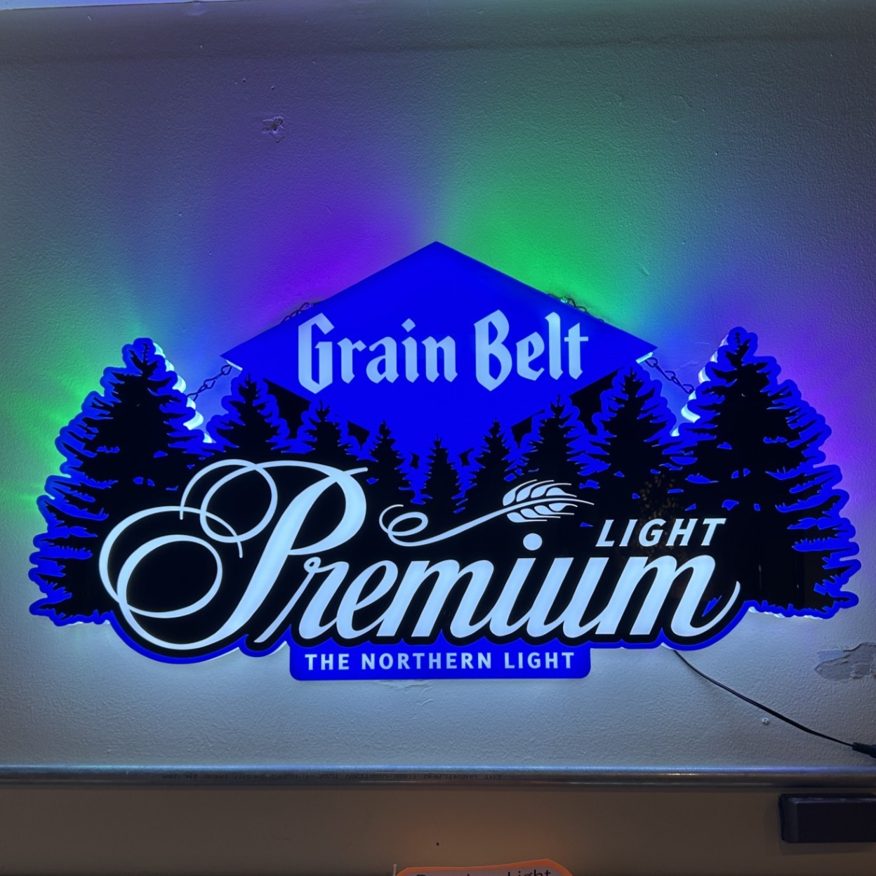 Grain Belt Premium Light Northern Lights LED Sign