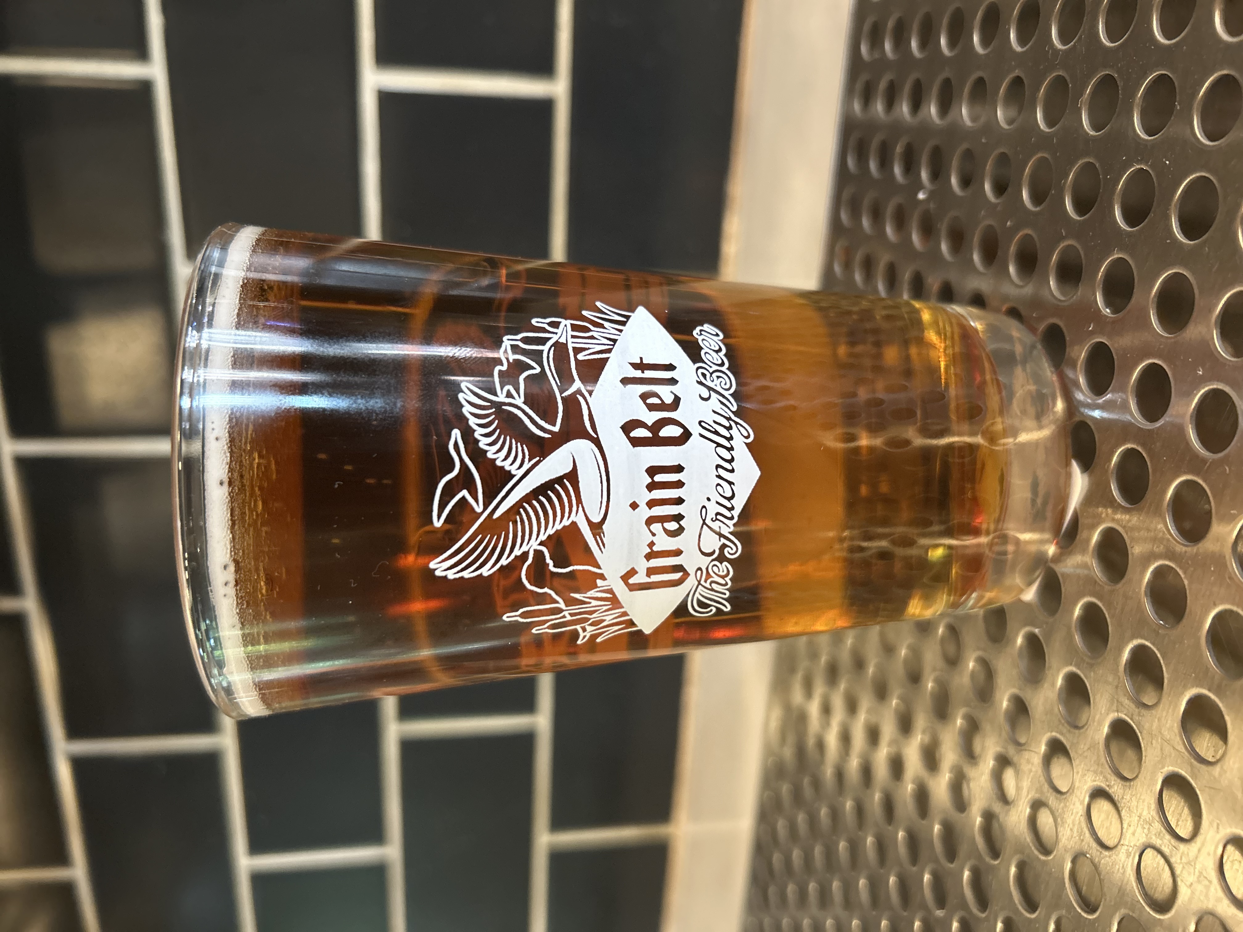 Grain Belt Hunting Pint Glass
