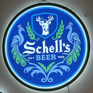 Schell's Peacock LED Sign