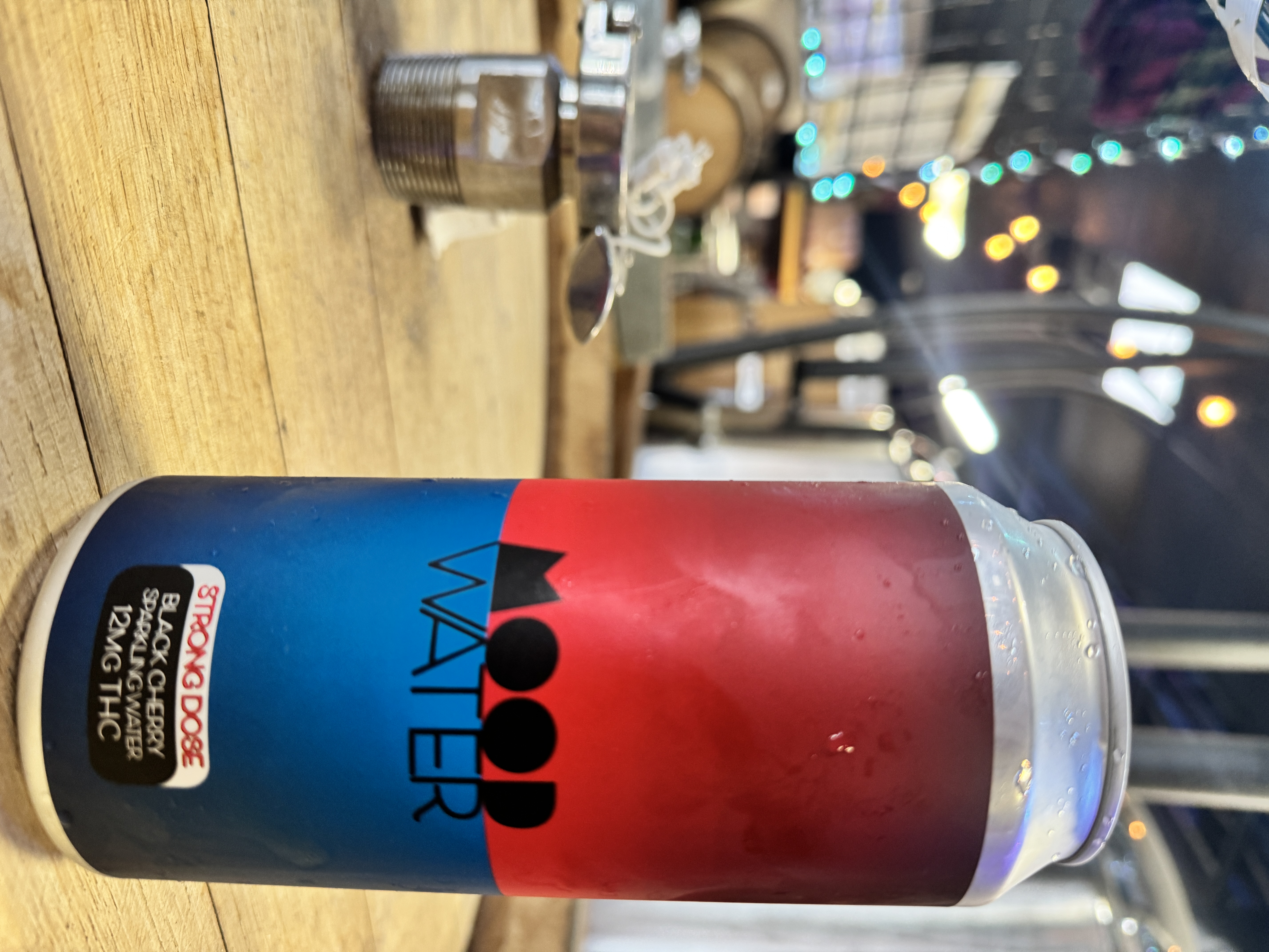 Black Cherry Moodwater Single Can - 12mg THC Water