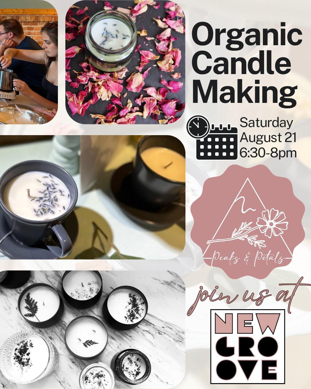 Organic Candle Making Class