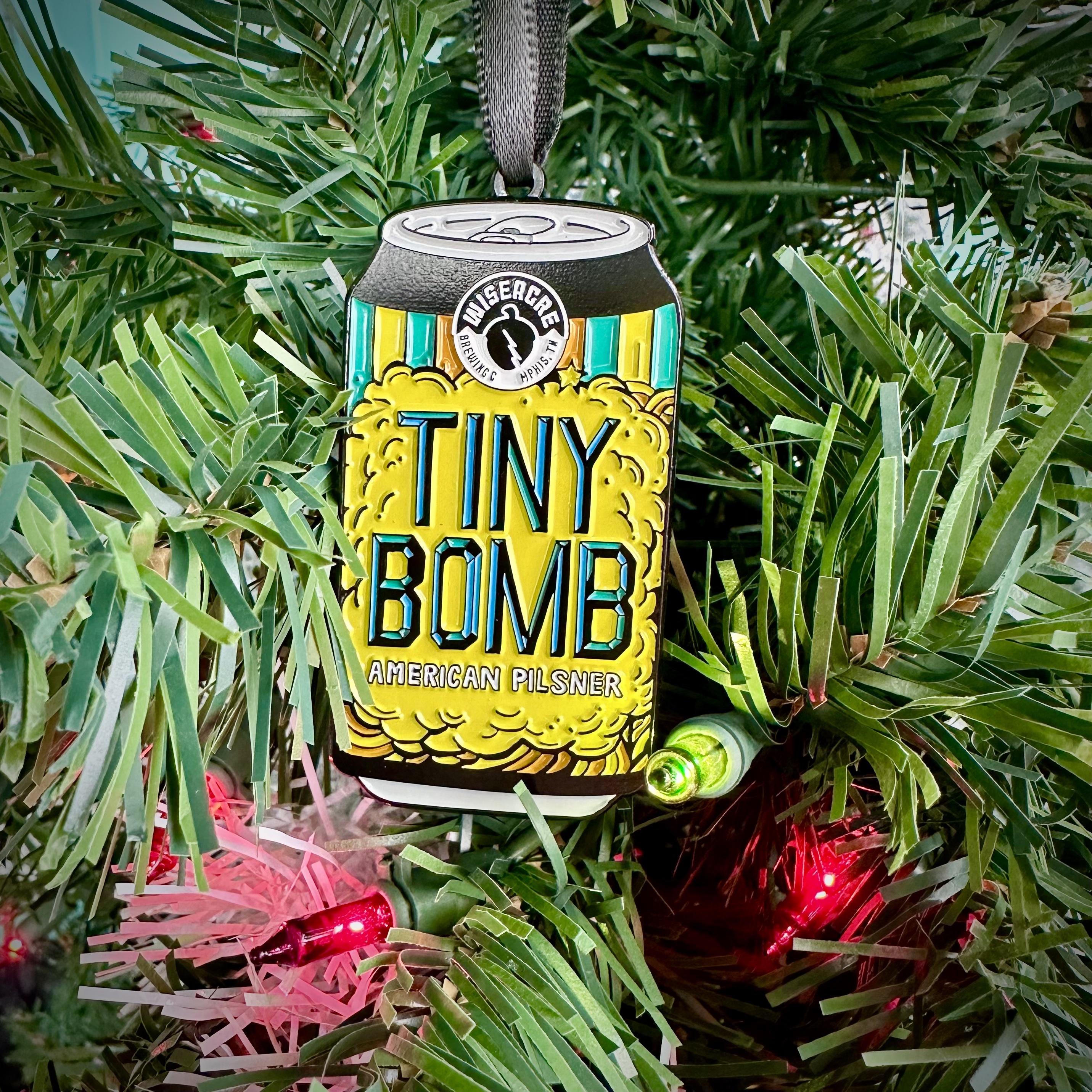 Tiny Bomb Enamel Ornament