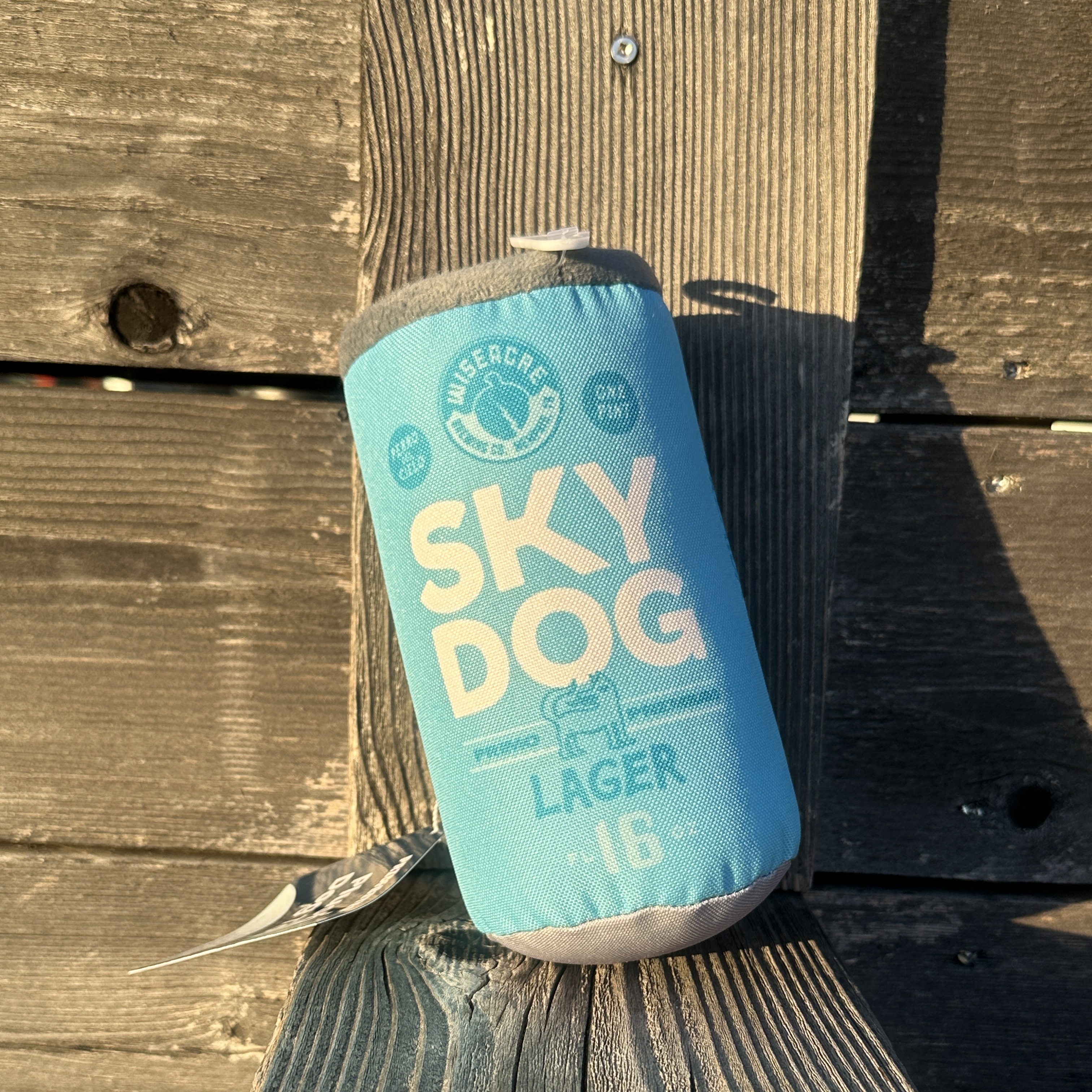 Plush "Sky Dog Can" Dog Toy
