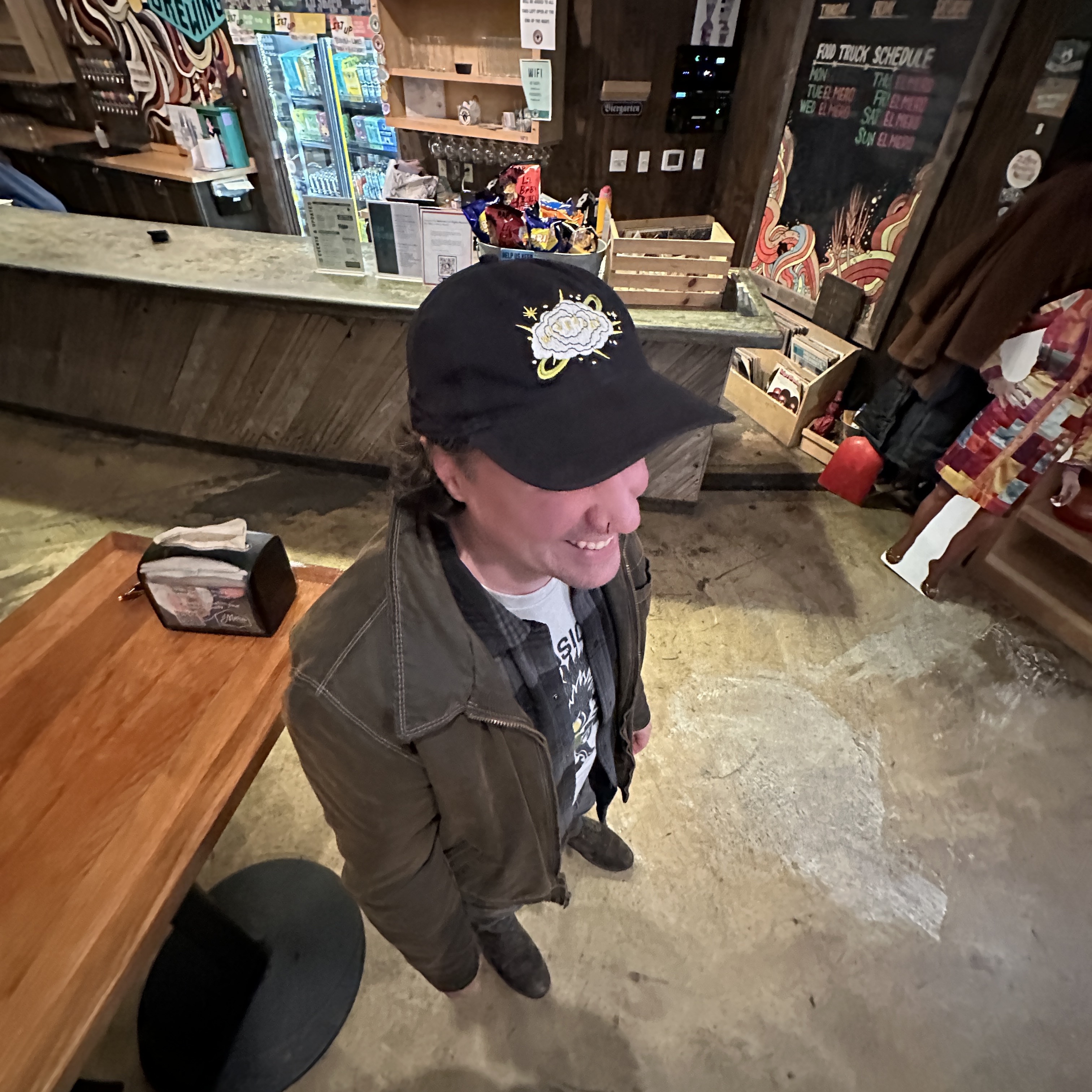 Cat Fight Cloud Dad Hat