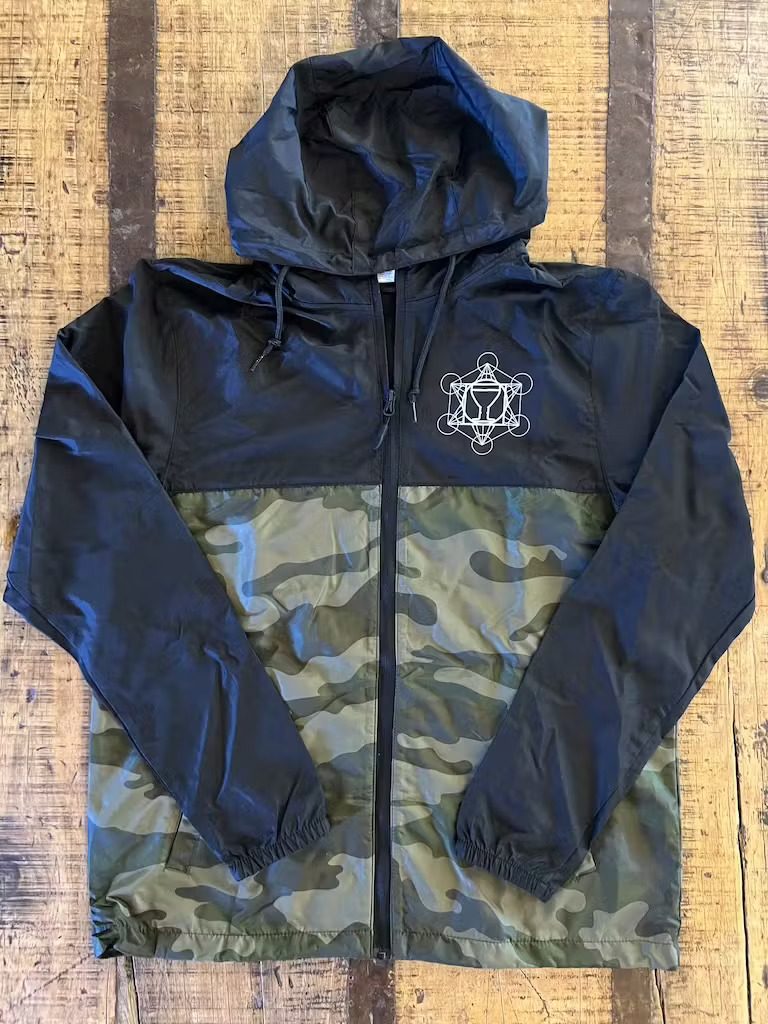 Black & Camo Windbreaker