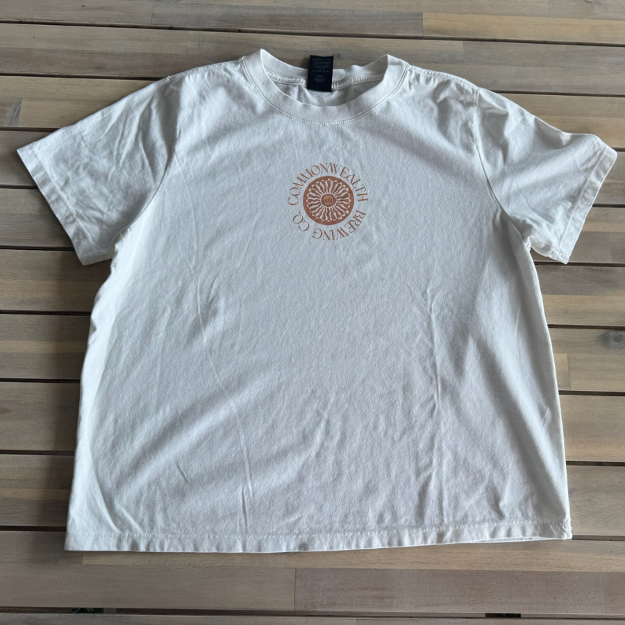 Peach Ivory Center Tee