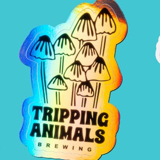 Tripping animals brewing stickers