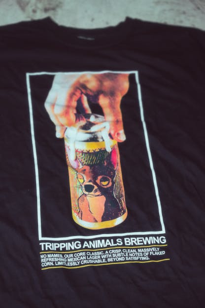 Tripping animals brewing T-shirt 
