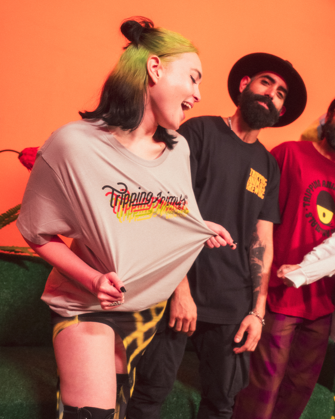 Tripping animals brewing t-shirts