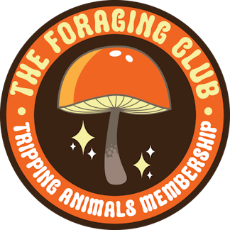 Tripping Animals Foraging Club mushroom logo