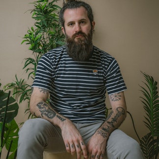 Navy White Stripe T-Shirt