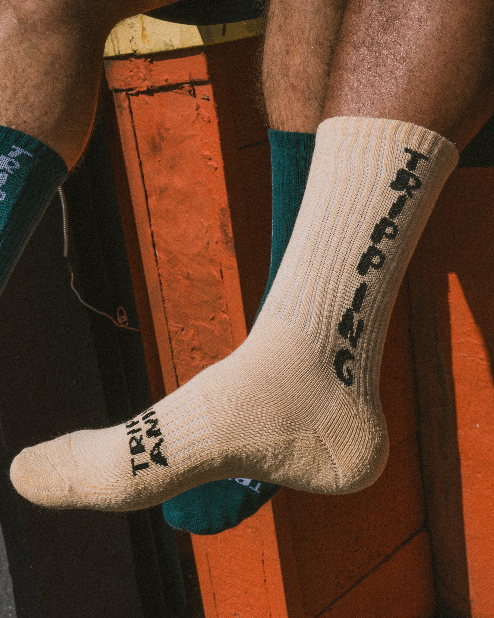 Cream Crew Sock