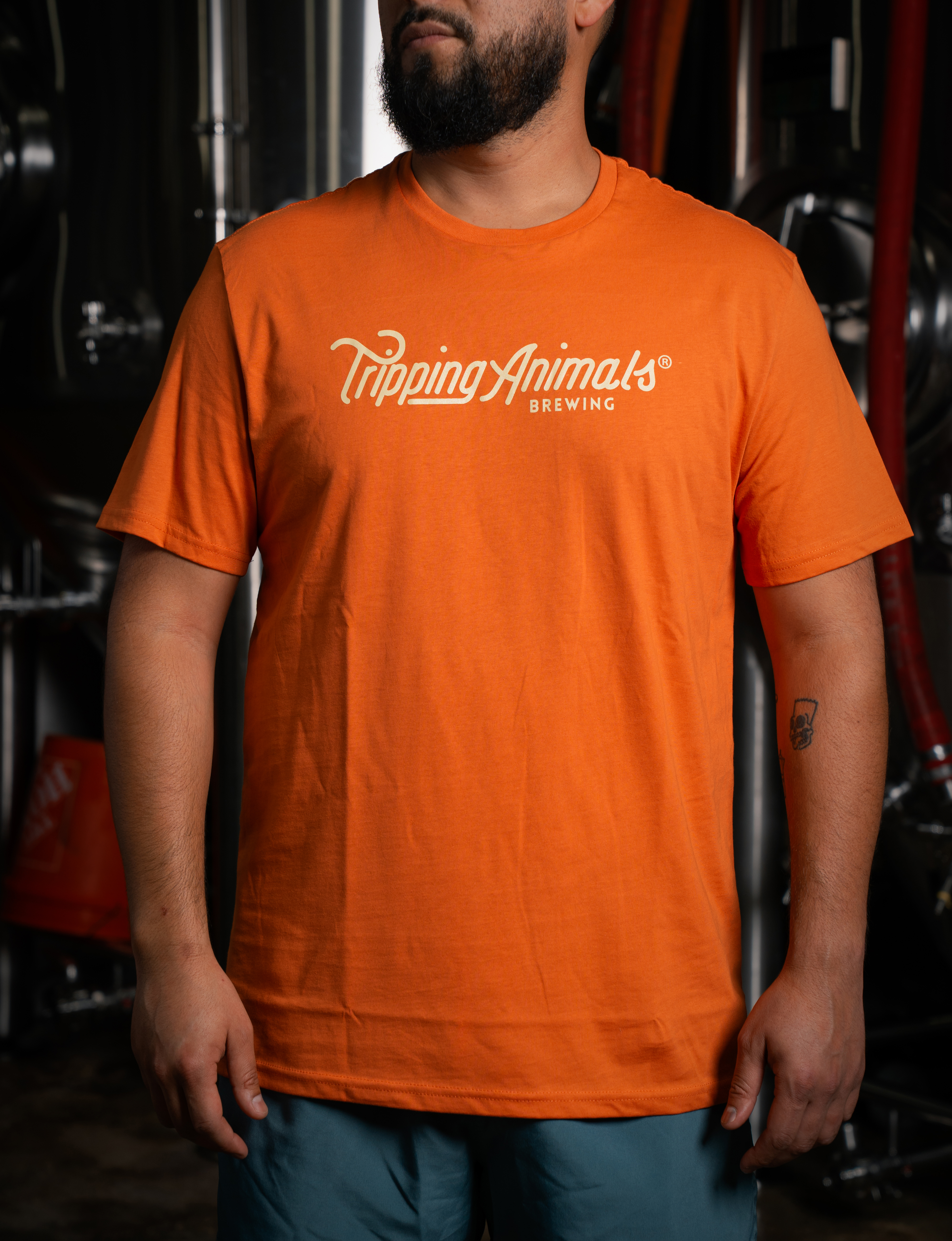 ORANGE LOGO TEE