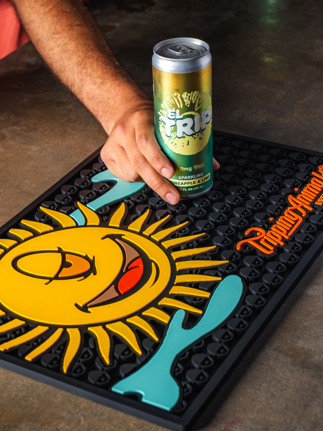Happy Sun Bar Mat