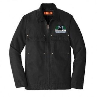 CornerStone Washed Duck Cloth Chore Coat Embroidered