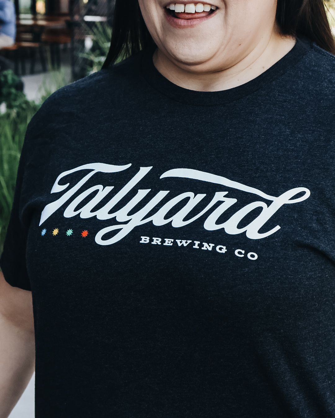 Black Talyard Script Tee