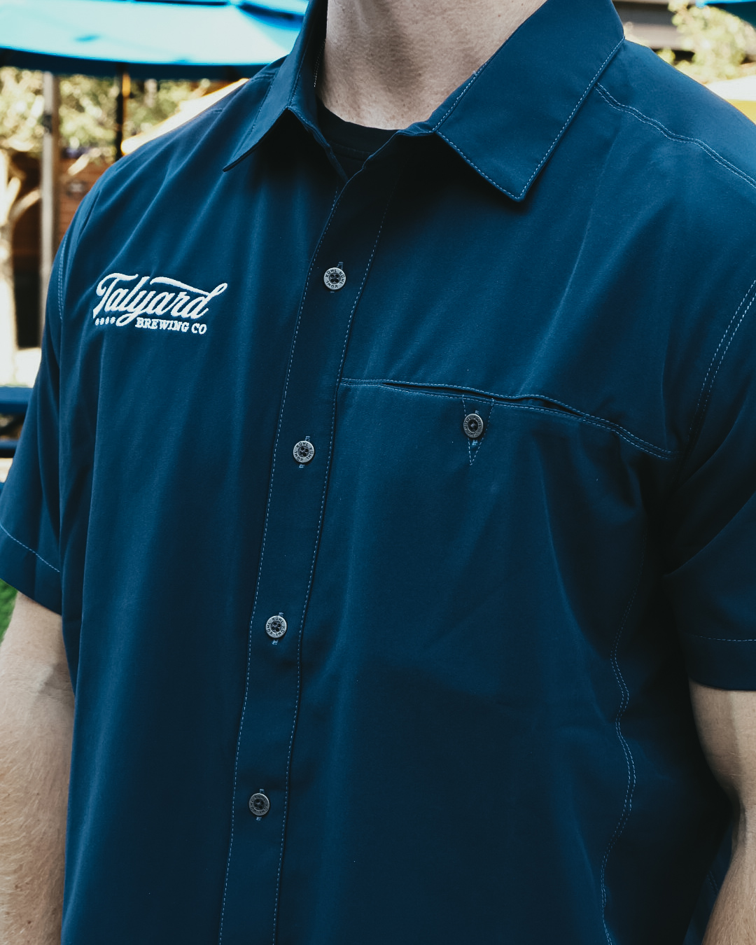 Navy blue Talyard Button-up