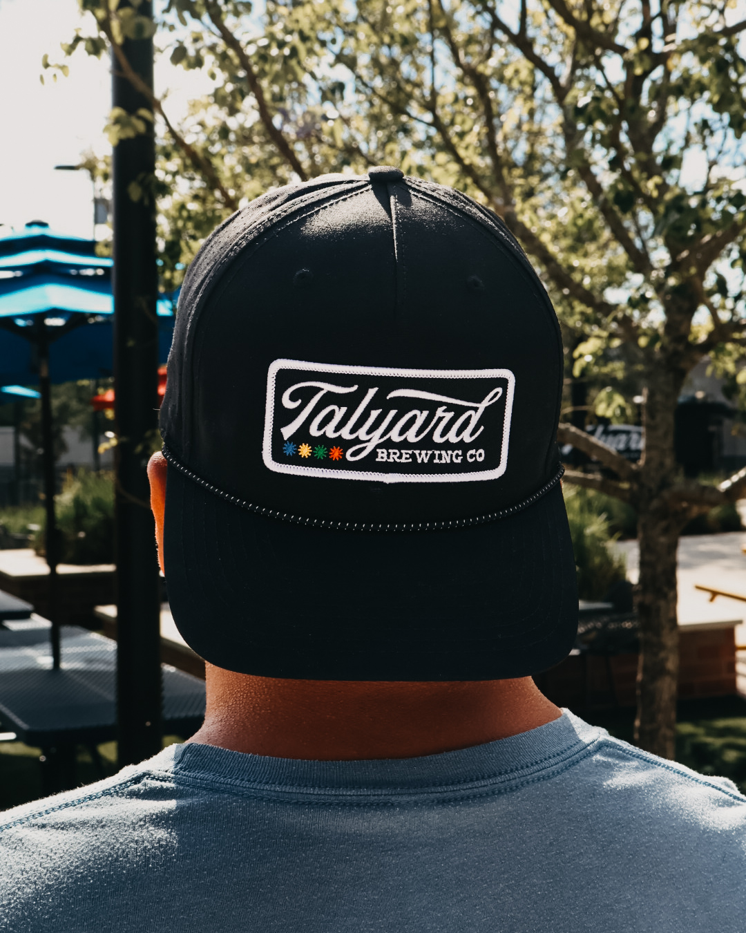 Black Talyard Rope Hat