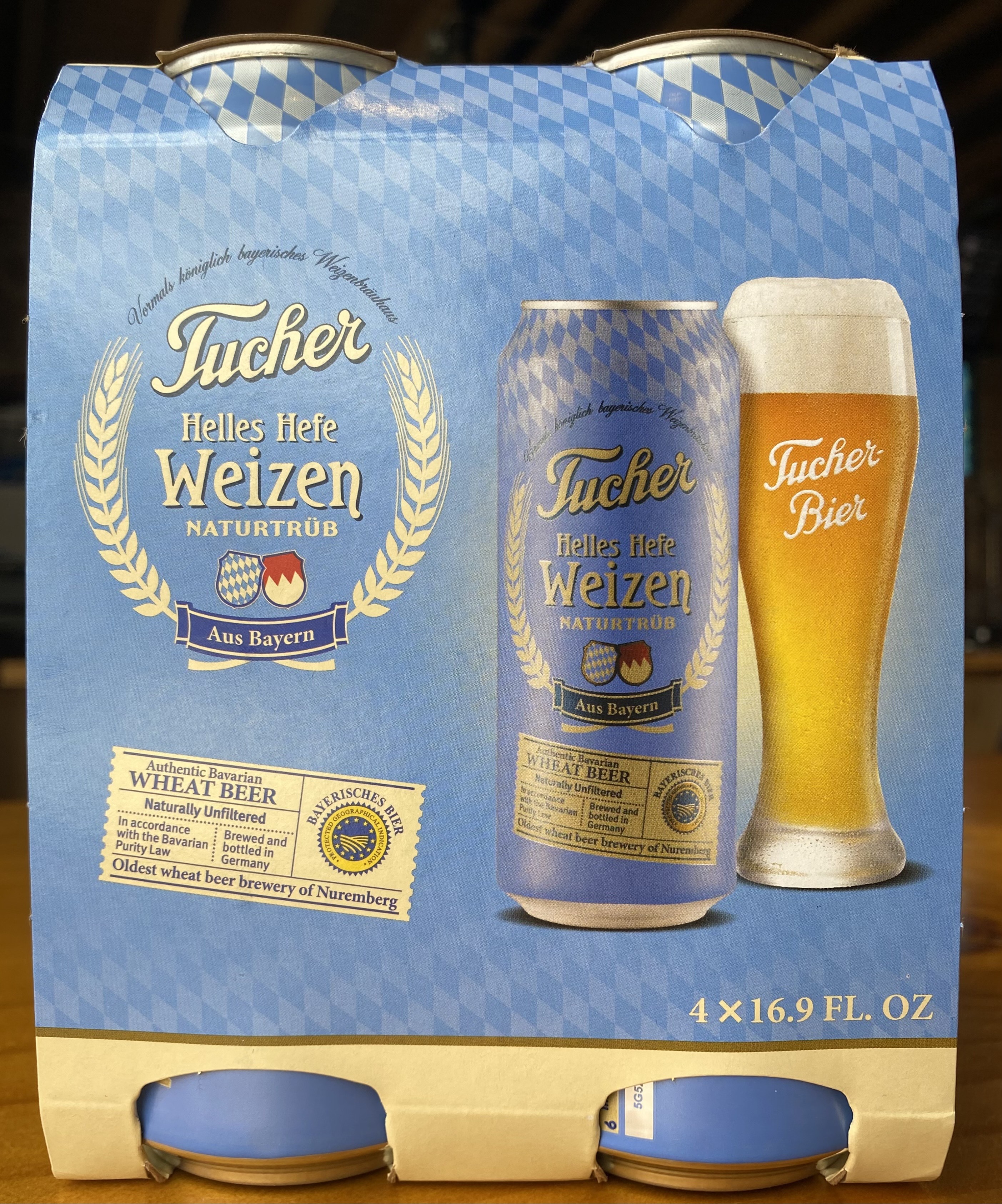 Tucher Helles Hefe Weizen 4-pack