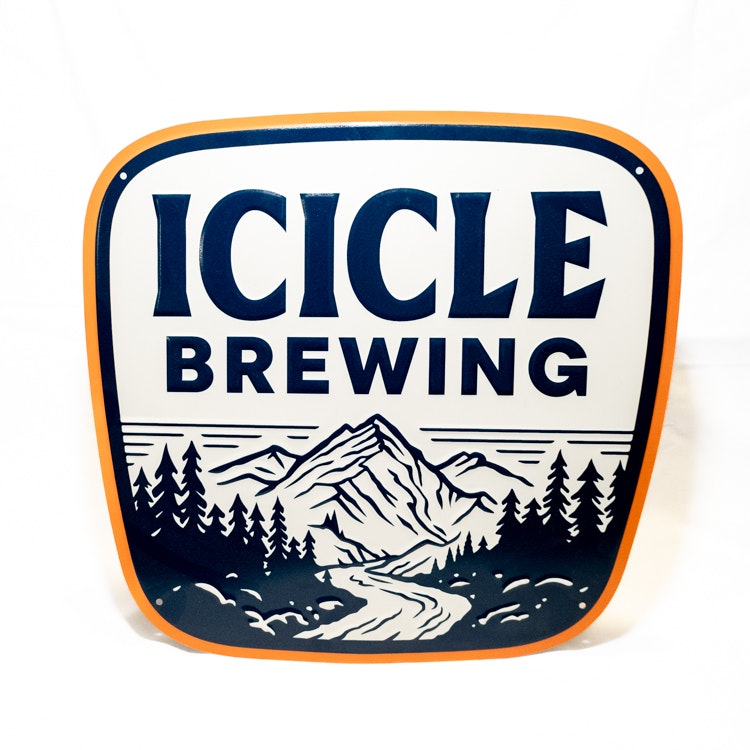 Icicle Badge Logo Tin Tacker