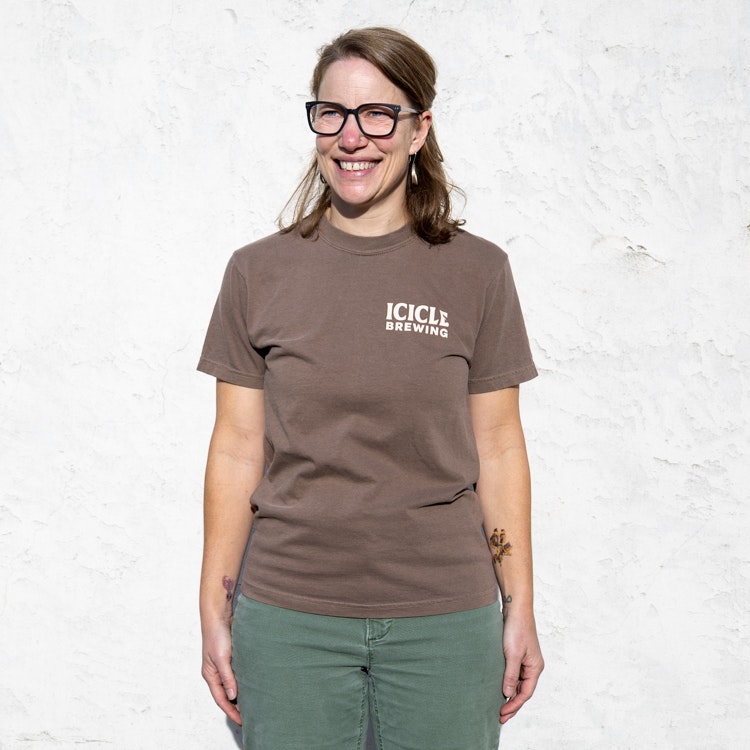brown Icicle brewing t-shirt