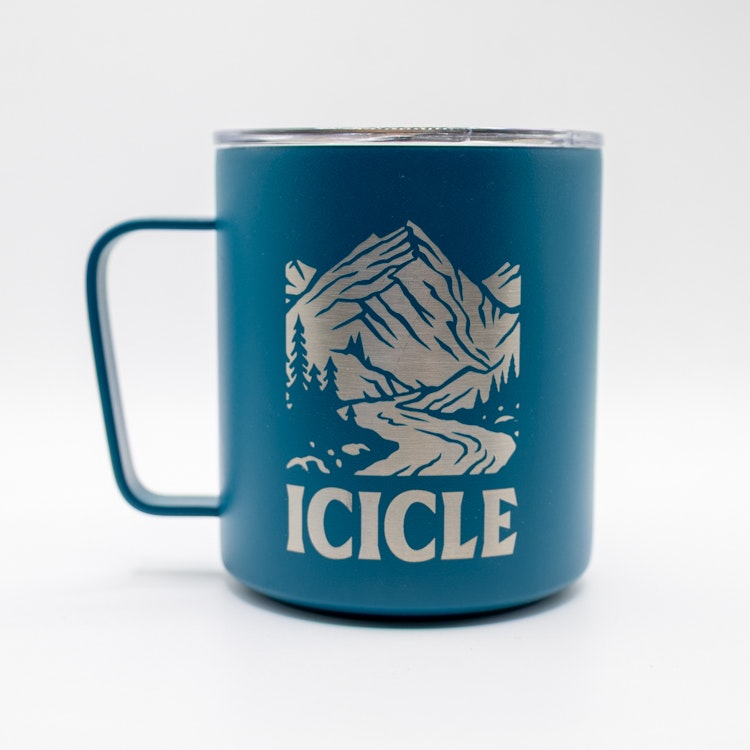 blue Miir Camp Cup with Icicle logo